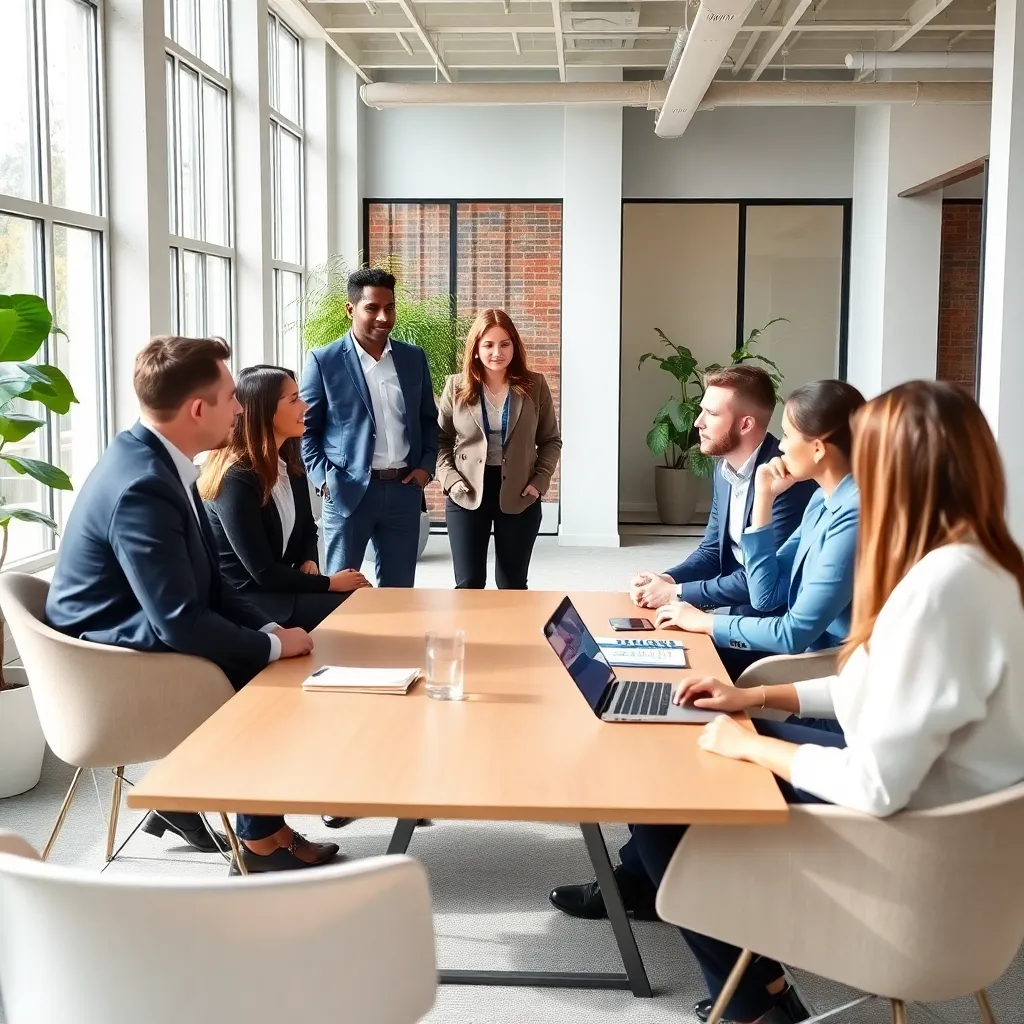 Professionals tijdens een netwerkevenement in Nederland
