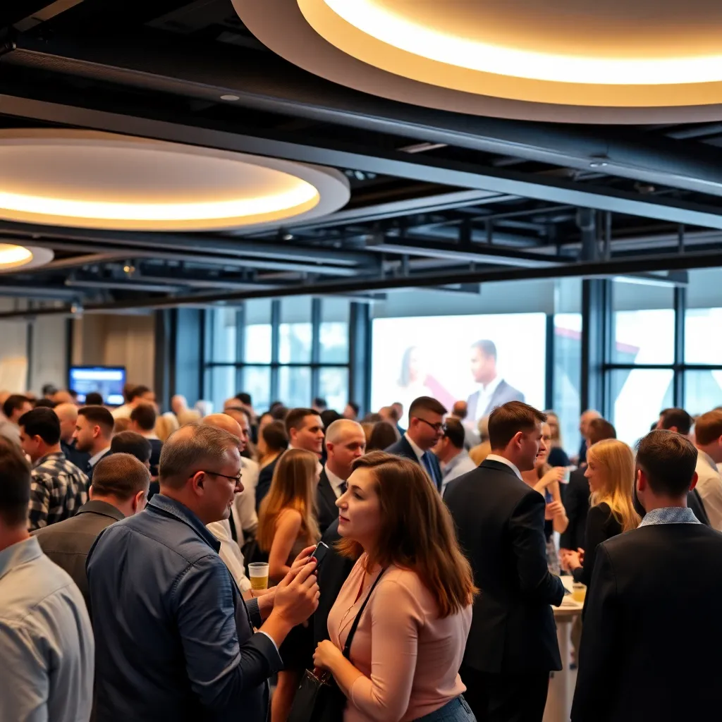 Professionals tijdens een netwerkevenement in Nederland